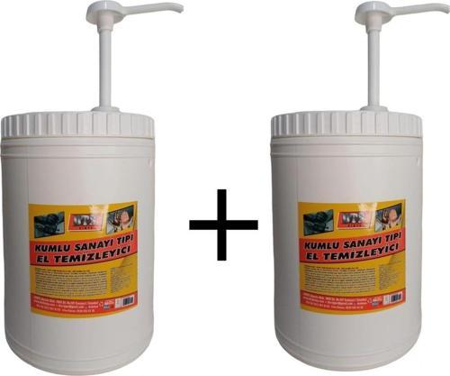 2 Adet Sanayi Tipi Kumlu El Temizleme Kremi Sabunu 3 Kg