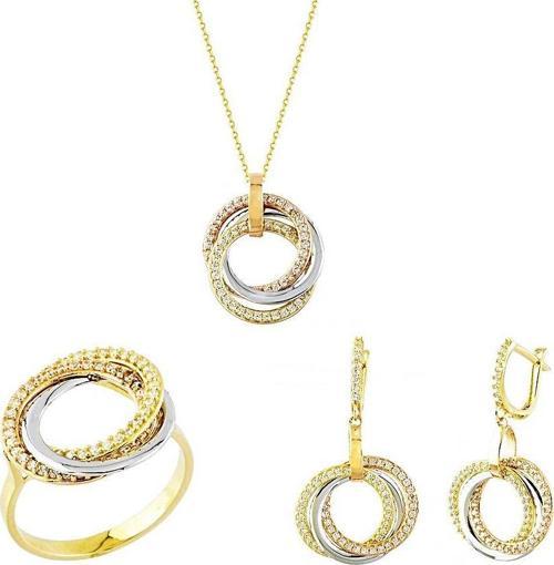 Altın Takı Seti 3'lü Halka  TriaColor