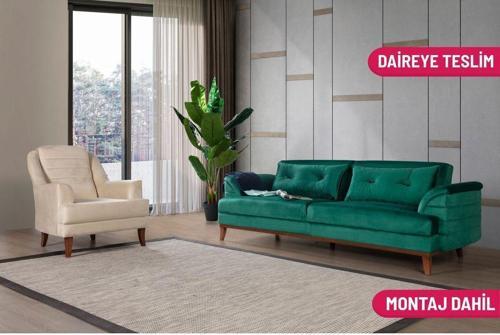 Madrid Koltuk Takımı Babyface Yeşil