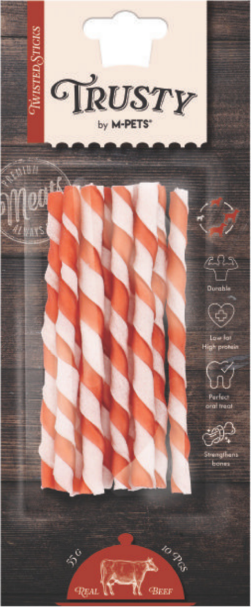 Trusty Beef Twisted Sticks Köpek Ödülü 10 Lu 55 Gr