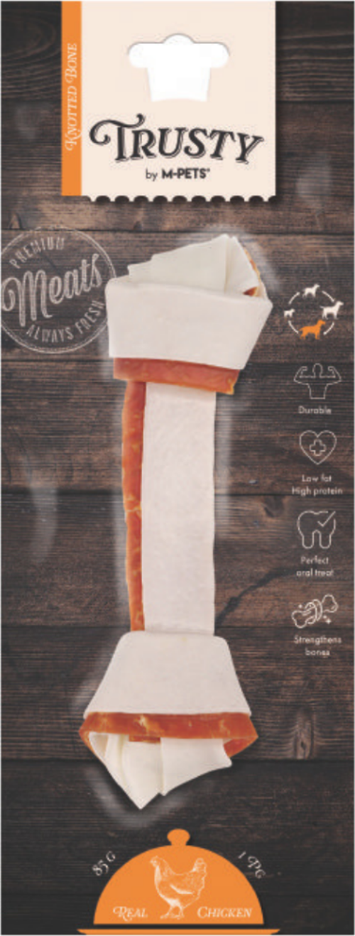 Trusty Chicken Düğümlü Kemik Köpek Ödülü 85 Gr