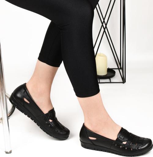 Orto pedik Comfort Hakiki Deri Bayan Ayakkabı