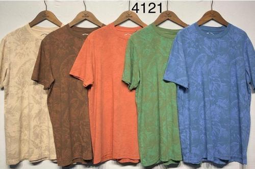 Bisiklet Yaka Özel İşlem Görmüş Tişört Cdr 4121