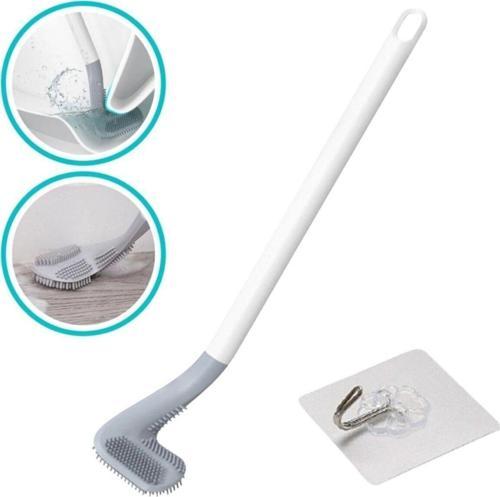 ® Golf Tasarımlı Silikon Wc Klozet Mutfak Temizlik Fırçası Kanca Hediyeli