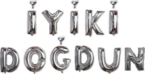 40 Cm. Iyiki Doğdun Gümüş Doğum Günü Folyo Balon Cin178