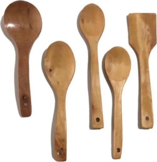 Ahşap Kaşık Kepçe Seti 5 Li