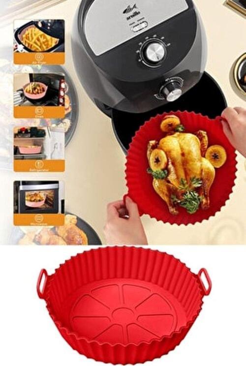 Airfryer Silikon Pişirme Kabı Hava Fritözü Kalıbı Airfryer Airfryer Airfryer Pişirme Kağıdı Silikonu