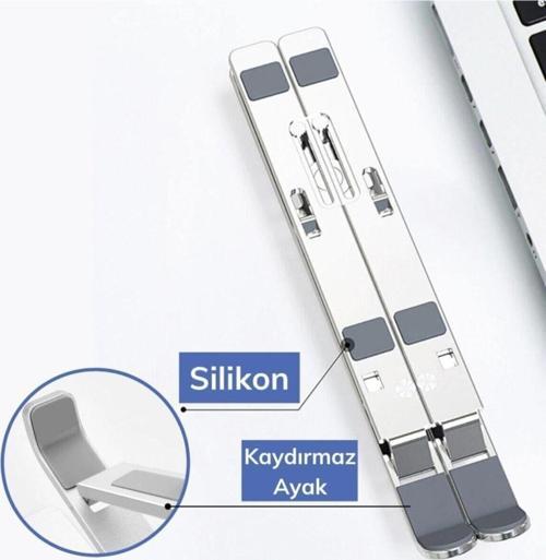 Ayarlanabilir Dizüstü Destek Tabanı Tamamen Katlanabilir Taşınabilir Laptop Yükseltici
