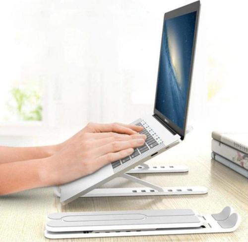 Ayarlanabilir Plastik Dizüstü Destek Tabanı Katlanabilir Taşınabilir Laptop Sehpası Yükseltici