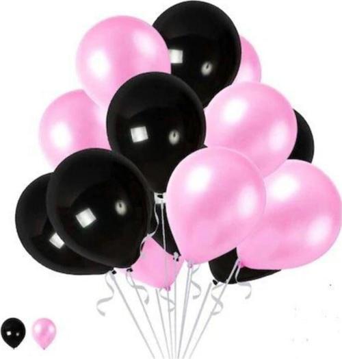 50 Adet Pempe, Siyah Balon-Uçan- Balon-Sehri