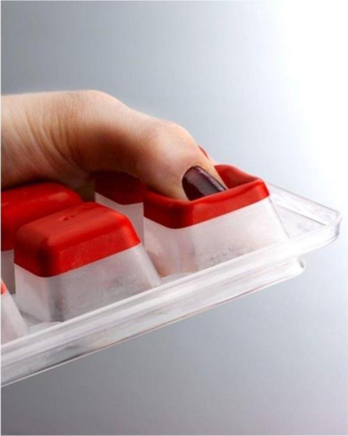 12 Li Silikon Yapışmaz Buz Kalıbı Saklama Kabı
