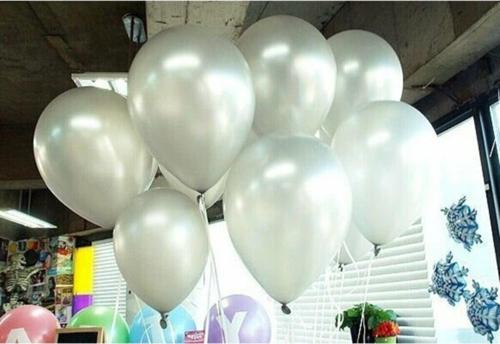 25 Adet Metalik Sedefli Parlak Gümüş Gri Balon (Helyumla Uçan)