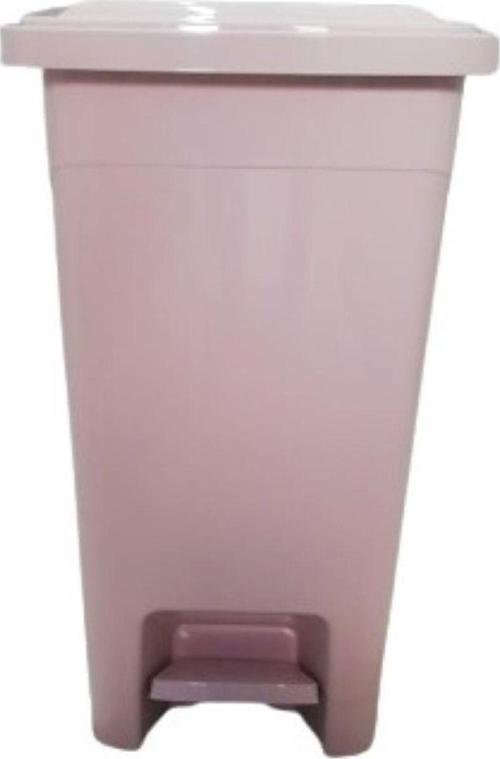 15 Lt Slim Pedallı Plastik Çöp Kovası Pembe Renkli