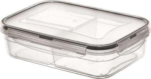 3 Bölmeli Kilitli Kapaklı 1 Litre Erzak Saklama Kabı Lc-510
