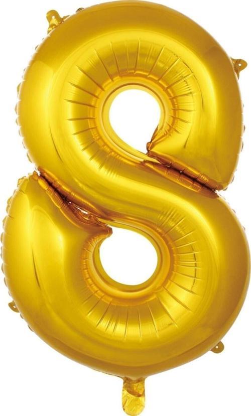 Balon 8 Rakam 76 Cm Gold Folyo Balon 34 Inc