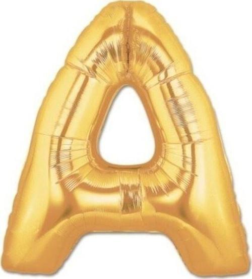Balon A Harf Gold Folyo Balon 102 Cm