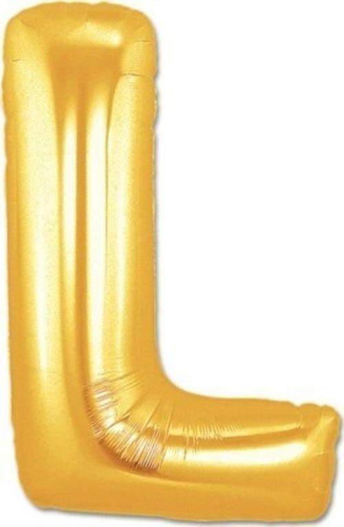 Balon L Harf Gold Folyo Balon 102 Cm