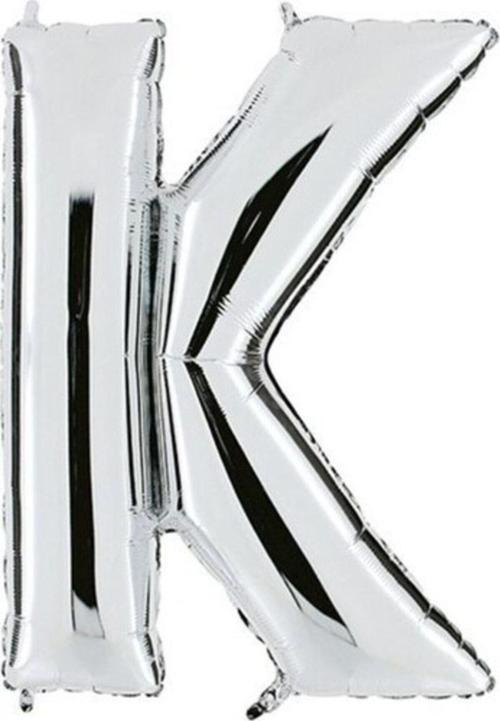 Balon Parti K Harf Gümüş Folyo Balon 102 Cm