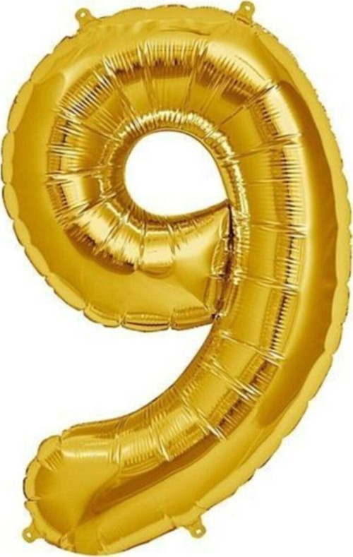 Balon Rakam Balon Folyo Orta Boy 75 Cm Gold 9