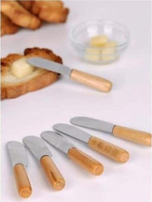 Bambu Saplı Tereyağ Bıçağı 6 Lı