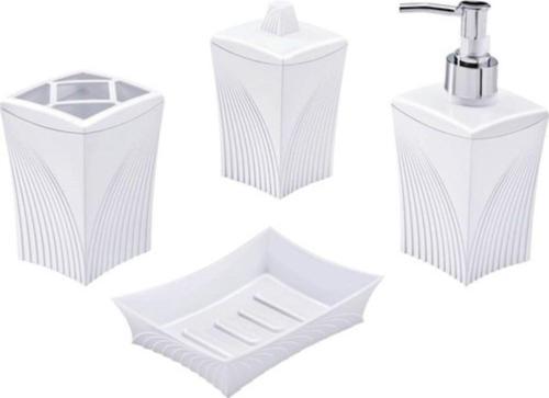 Banyo Wc Seti 4 Parça Plastik
