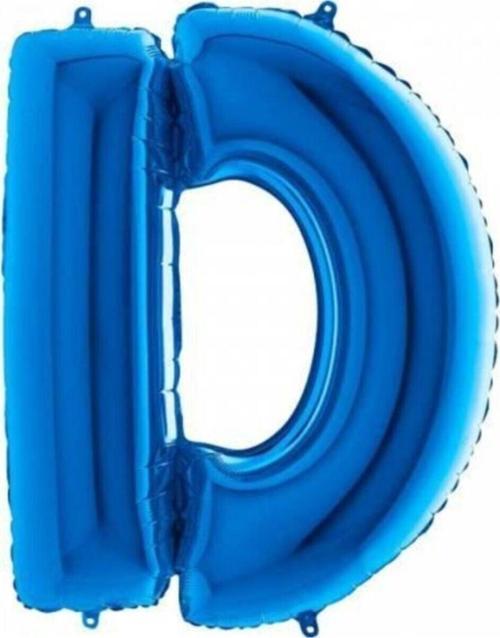 D Harf Folyo Balon Mavi 100Cm