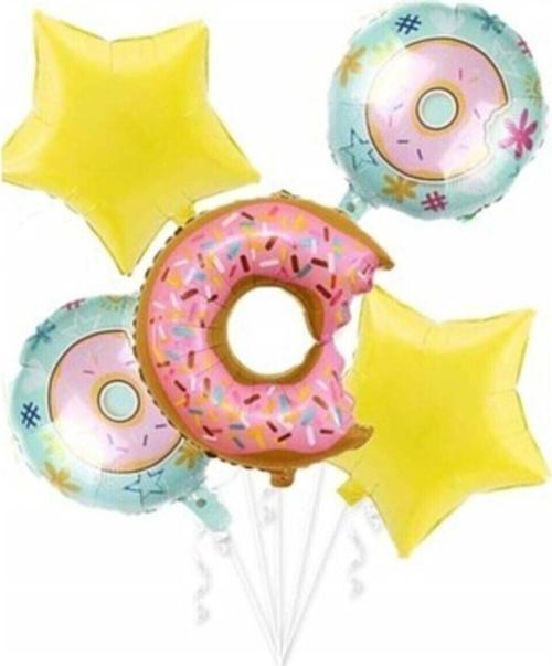 Donut Folyo Balon 5 Li Set