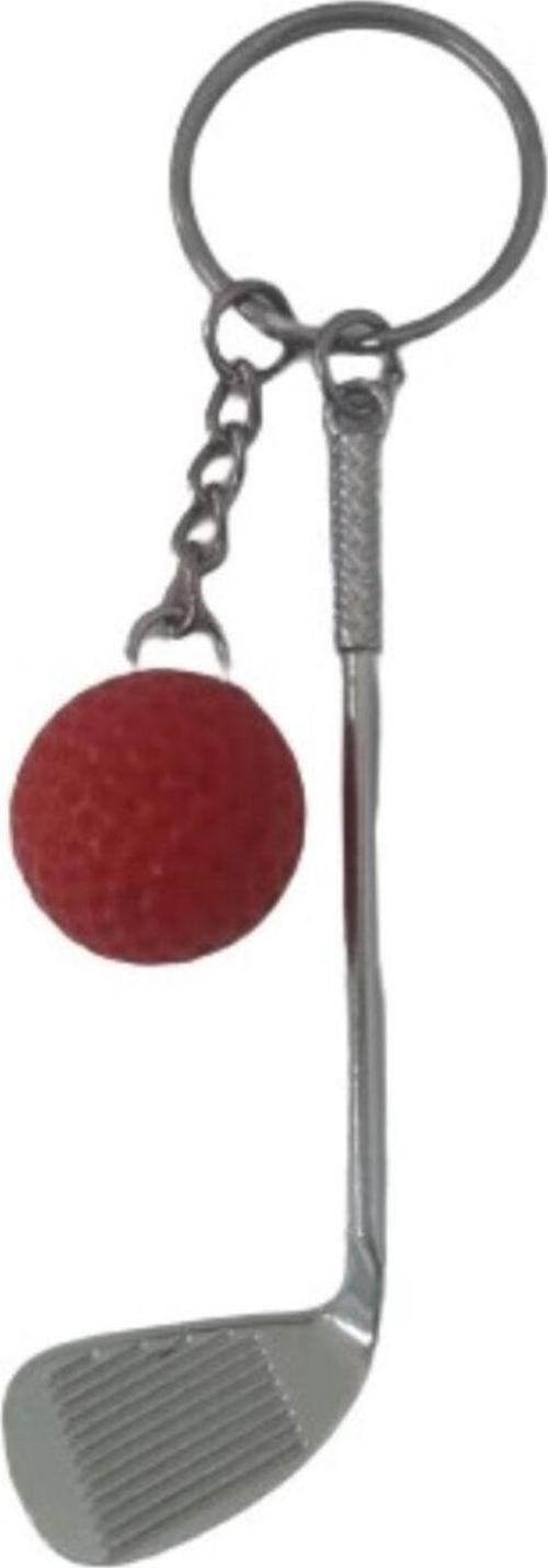 Gerçekçi Golf Tasarımlı Şık Anahtarlık Kolye Çanta Süsü Golf Keychain - Kırmızı Renk