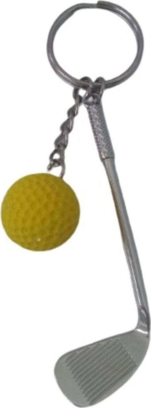 Gerçekçi Golf Tasarımlı Şık Anahtarlık Kolye Çanta Süsü Golf Keychain Sarı Renk