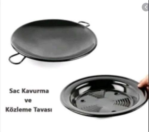 Emaye Kavurma Tavası Ve Közleme Tavası 2 Li Set