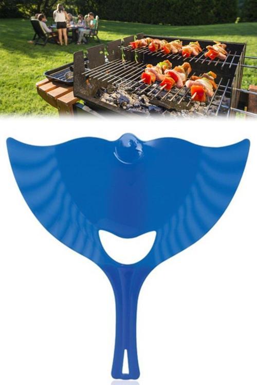 Ergonomik Plastik Renkli Barbekü Mangal Yakma Yelleme Yelpazesi