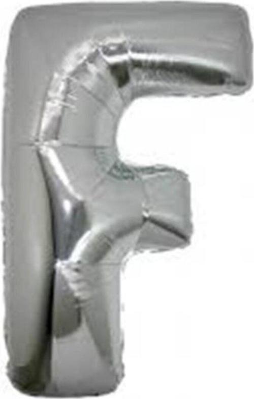 F Harf Folyo Balon Gümüş Renk 40 Inç