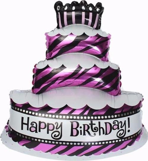 Happy Birthday Pastalı Folyo Balon