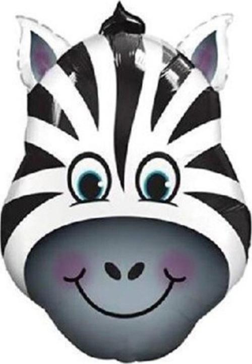 Folyo Balon Doğum Günü Balonu Parti Balonu 45 Cm Zebra