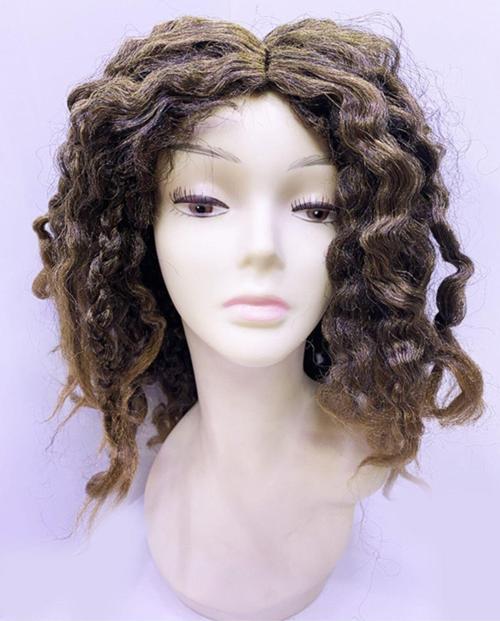 Kahve Renk Dreadlocks Rasta Peruk Kabarık Kirli Peruğu