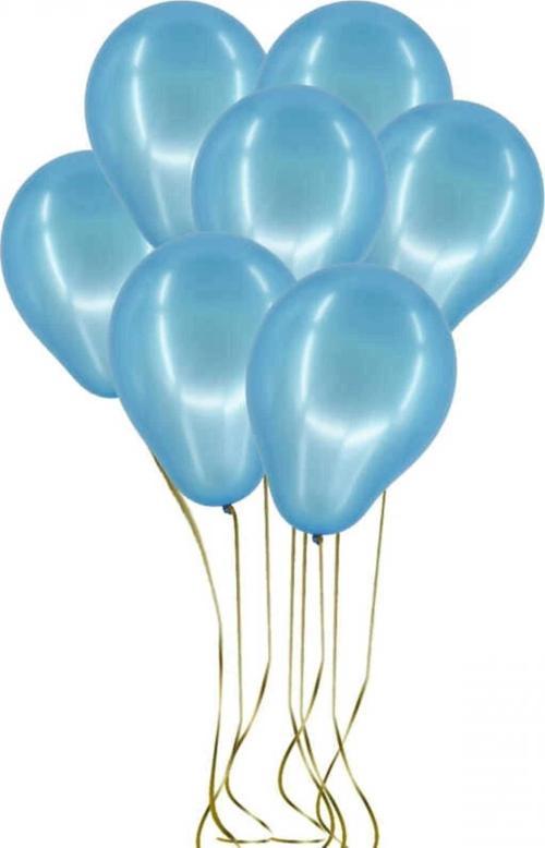 Metalik Balon Mavi 100Lü