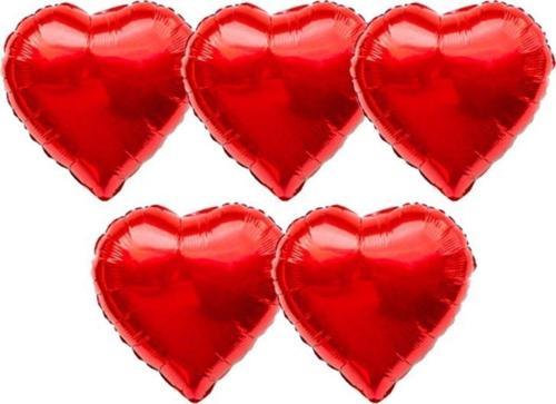 Kalp Folyo Balon Set Kırmızı 60 Cm