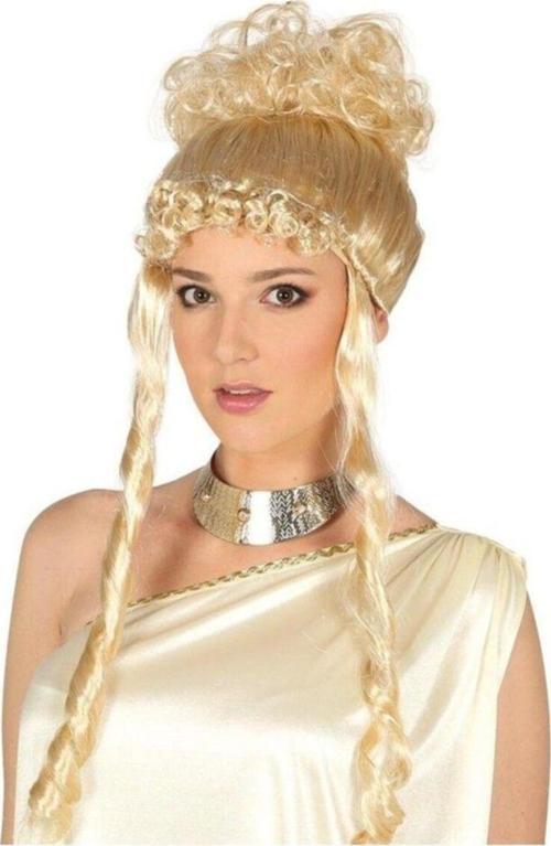 Marie Antoinette Baroque Dönem Peruğu Altın Renk