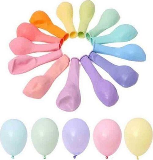 Karışık Makaron Balon 100'Lü