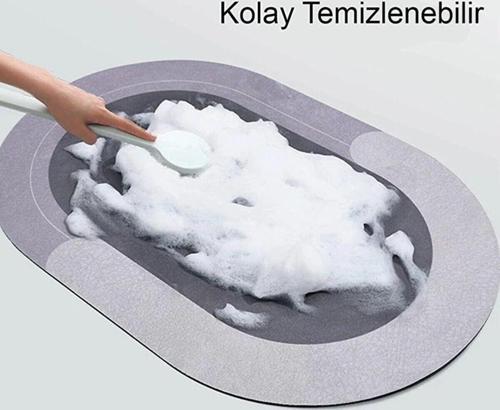 Sihirli Su Emici Anında Kurutma Banyo Paspası Kaymaz Tabanlı Koku Yapmaz Mikrofiber Banyo Matı