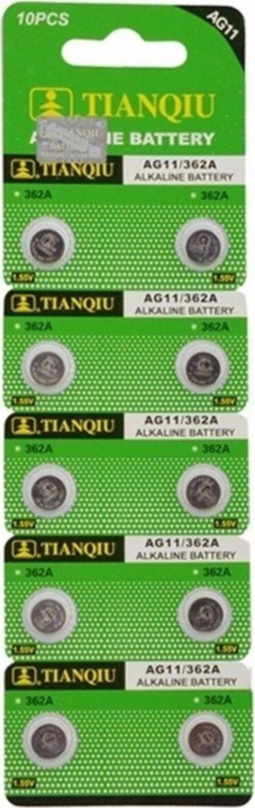 Tıanqıu Ag11 Lr721/362 Alkalin 10Lu Düğme Pil