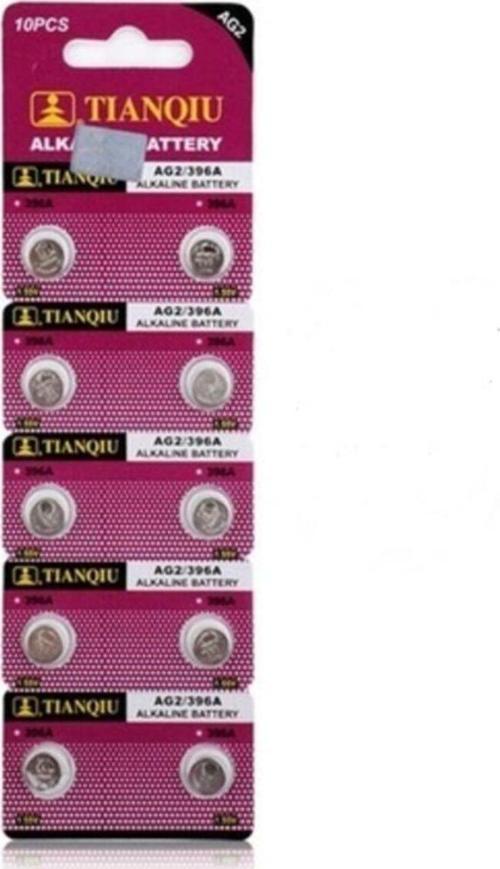 Tıanqıu Ag2 Lr726/396 Alkalin 10Lu Düğme Pil