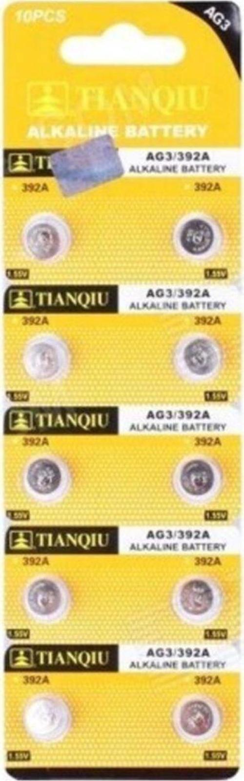 Tıanqıu Ag3 Lr41/392 Alkalin 10Lu Düğme Pil
