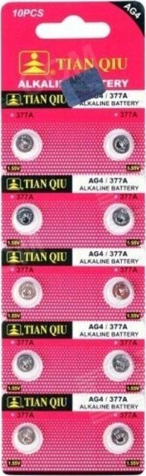 Tıanqıu Ag4 Lr626/377 Alkalin 10Lu Düğme Pil