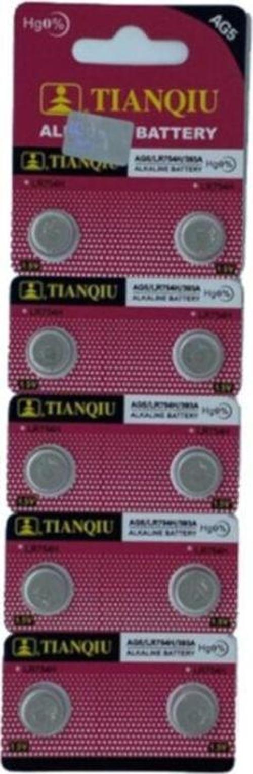 Tıanqıu Ag5 Lr754/393 Alkalin 10Lu Düğme Pil