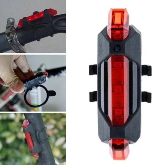 Usb Şarj Edilebilir Parlak Bisiklet Led Lamba Su Geçirmez Güvenlik Uyarı Arka Lamba Işığı