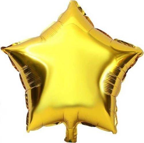 Yıldız Folyo Balon Altın(Gold) Renk-45 Cm -Sevgililer-Doğum Günü