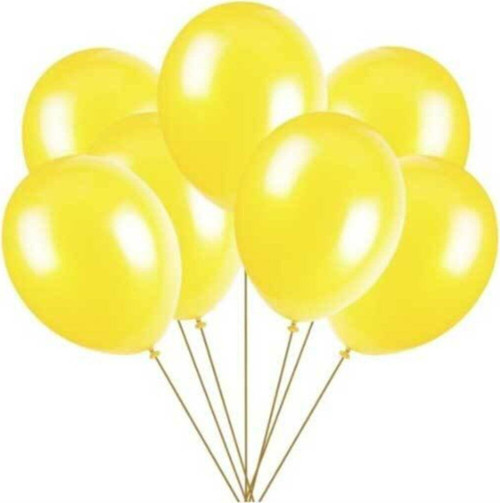 Sarı Metalik Balon 100 Adet