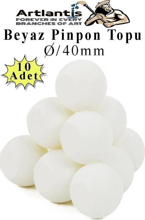 Beyaz Pinpon Topu 10 Adet Masa Tenis Topu Evcil Hayvan Kedi Oyuncağı Okul Sınıf Etkinlik Deney Topu