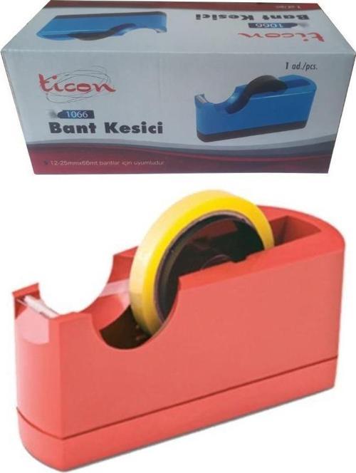 Büyük Bant Kesme Makinesi Kırmızı 1 Adet Masa Üstü 12x66 Metre Banta Uyumlu Bant Makinesi Bant Kesici